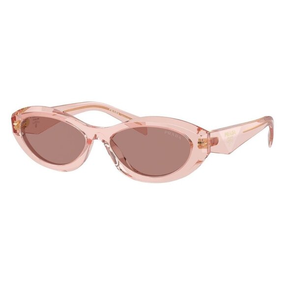 New PRADA Pink Round SPR 26Z 19Q-10D Sunglasses Women - Picture 1 of 6